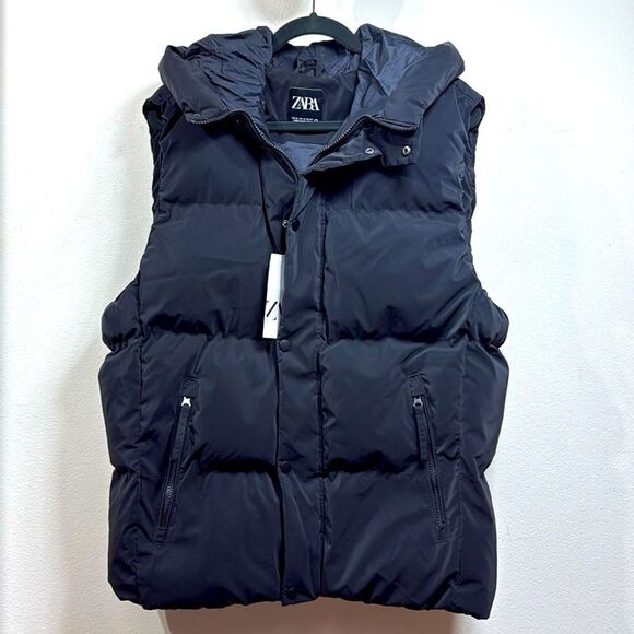 (N4) Zara Men's hooded vest, size XL - Picture 1 of 12